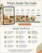 Small Home Play Guide — 24 Screen-Free Toddler Activities (Created by someone who’s been there)