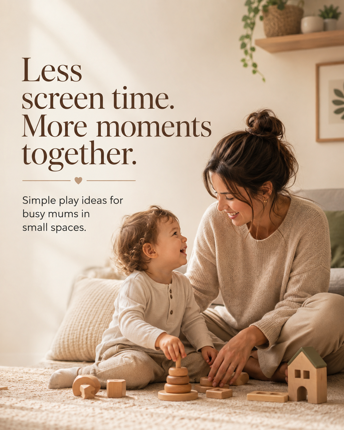 Small Home Play Guide — 24 Screen-Free Toddler Activities (Created by someone who’s been there)