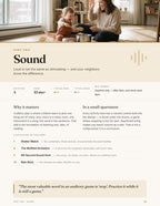 Another activity page from the Sound section